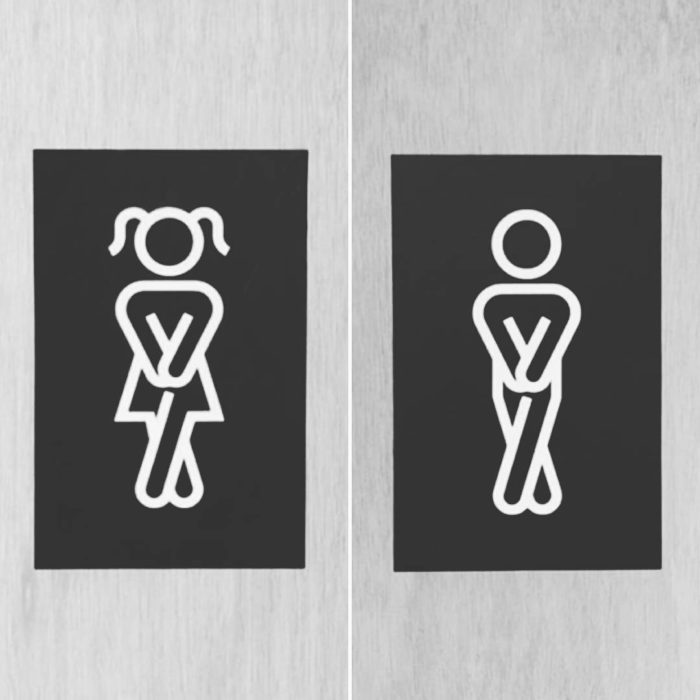 10 Bathroom signs that perfectly explain the difference between man and woman 10 Bathroom signs that perfectly explain the difference between man and woman