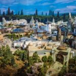 star wars land model disney world disneyland