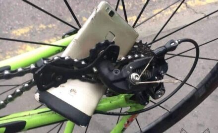 Iphone bike chain