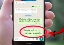 Did you know that you can write backwards on WhatsApp