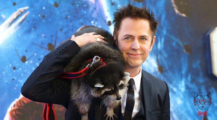 Guardians of the Galaxy Vol Fans pay a sign to ask Disney for the return of James Gunn