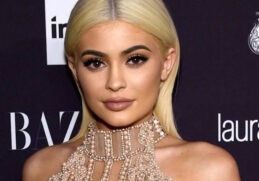 kylie Jenner boasts her figure in a tight latex dress 1