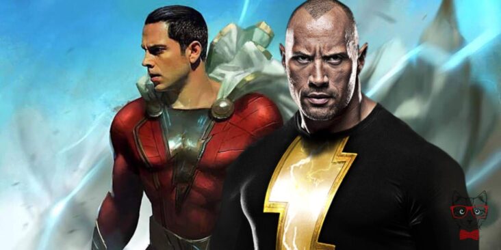 Zachary Levi as Shazam and Dwayne Johnson as Black Adam Fan Made Art