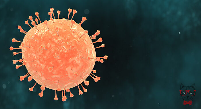illustration orange coronavirus disease pandemic dark background
