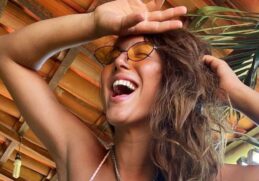 The dancer showed up close the details of the outfit chosen to show off on the Showmatch floor this Thursday.