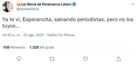 Laisha Wilkins against AMLO criticizing the journalist protection mechanism Laisha Wilkins against AMLO criticizing the journalist protection mechanism