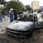 Rocket attack on Kabul airport: terrorists used this rocket launcher car Taliban investigate the car from which the attack was launched AFP