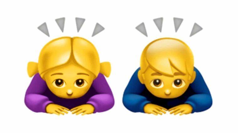 WhatsApp: what does the emoji of the person leaning on emoji