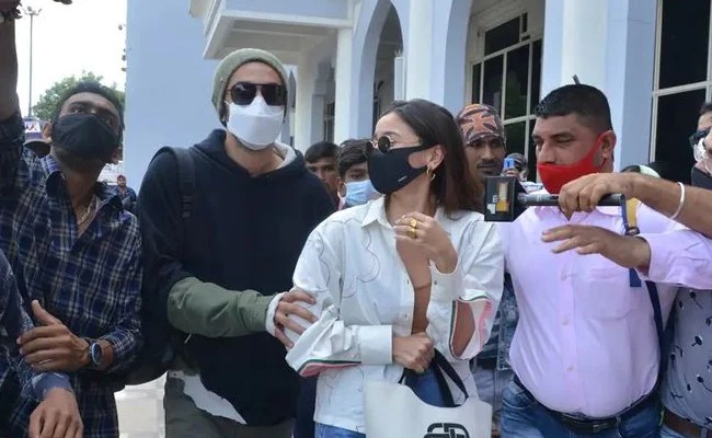 Alia Bhatt and Ranbir Kapoor at Jodhpur airport