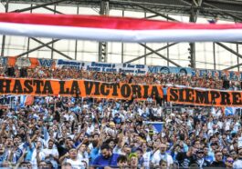 OM supporters praised the memory of Rene Malleville before kick off