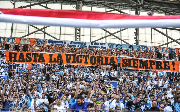 OM supporters praised the memory of Rene Malleville before kick off