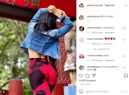 This Is How Yuliett Torres Boasted Her Bicolor Leggings