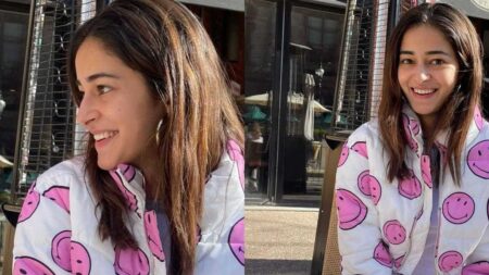 Ananya Pandey was seen laughing gleefully, fans went crazy seeing the actress's cuteness