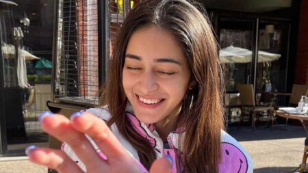 Ananya Pandey was seen laughing gleefully, fans went crazy seeing the actress's cuteness