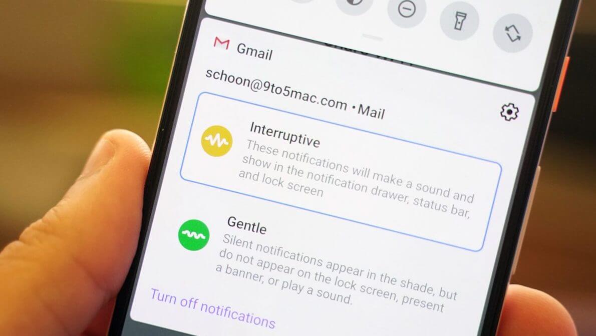Gmail: how to delete emails from notifications on my phone?