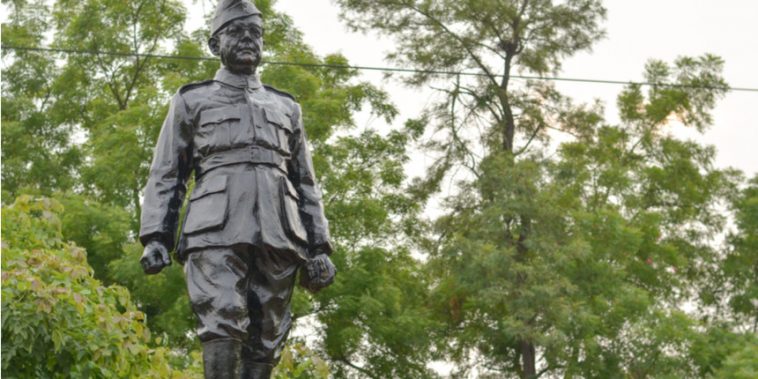 Netaji Subhash Chandra Bose statue at NSIT