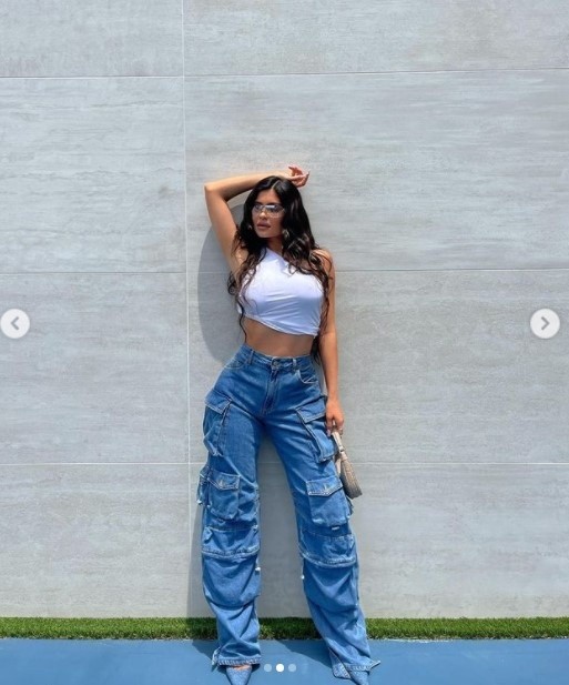 Kylie Jenner promotes her new beauty collection inspired by Freddy Krueger with a bodysuit. Kylie Jenner promotes her new beauty collection inspired by Freddy Krueger with a bodysuit.