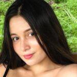 In the pink look Pandora Kaaki looks very relaxed between the sheets.