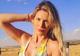 Livia Andrade exalted the sensation of freedom in a natural click