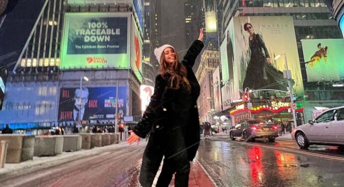 Yanet Garcia Flaunts Her Luxury Coveted Bag Strolling on the Streets of New York 2022