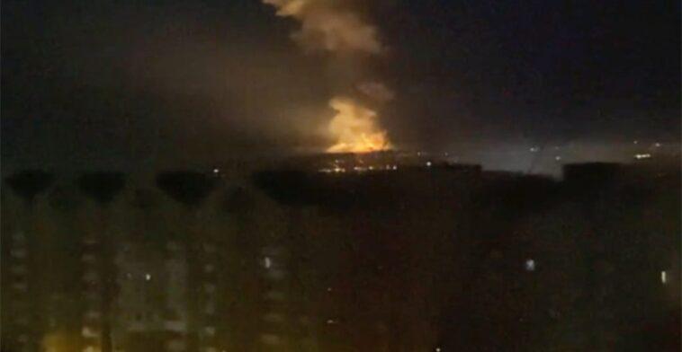 Explosions reported outside Kiev Russia attacks thermal power plant north of the capital of Ukraine