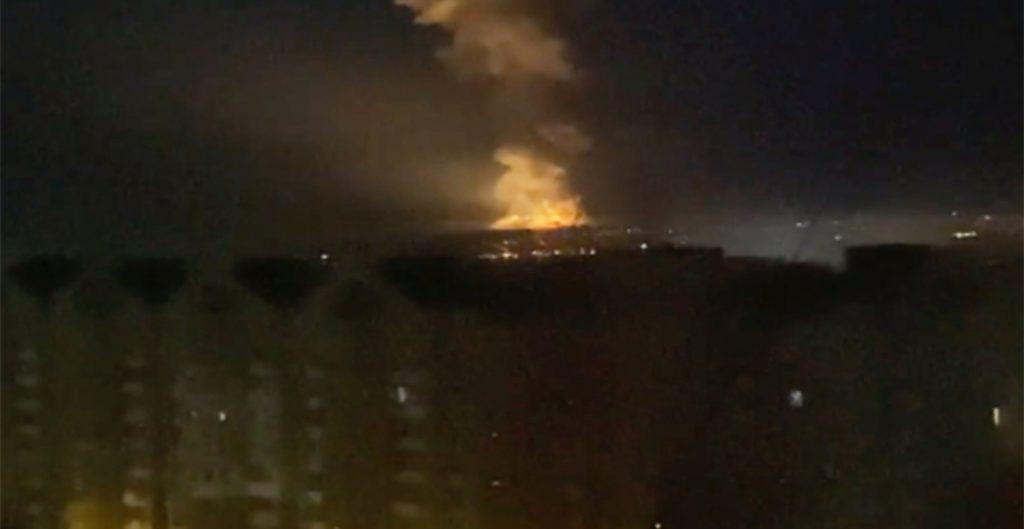 Explosions reported outside Kiev Russia attacks thermal power plant north of the capital of Ukraine