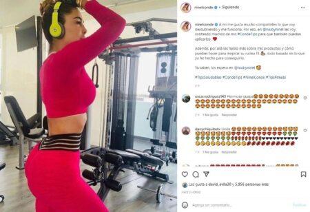 Ninel Conde shows us her charms in lycra from the gym