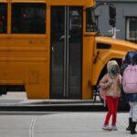 New York eliminates mask requirement for schools in the state The governor recalled that there are some counties with high transmission of the pandemic virus.