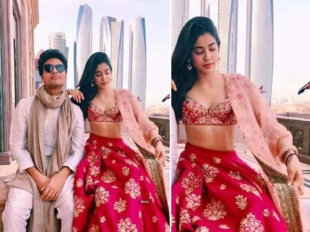 Jhanvi Kapoor entered the uncle's party wearing a blouse with a deep neckline, the news of the affair of both of them flew away. Jhanvi Kapoor entered the uncle's party wearing a blouse with a deep neckline, the news of the affair of both of them flew away.