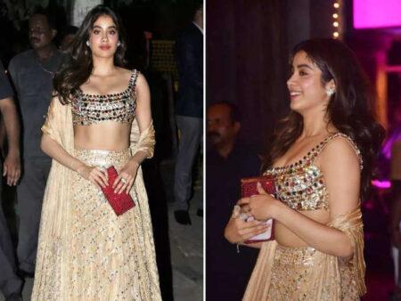 Jhanvi Kapoor entered the uncle's party wearing a blouse with a deep neckline, the news of the affair of both of them flew away. Jhanvi Kapoor entered the uncle's party wearing a blouse with a deep neckline, the news of the affair of both of them flew away.