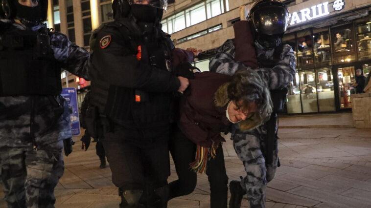 Arrests in Moscow photo Ansa