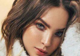 Belinda arrives at the press conference for Welcome to Eden