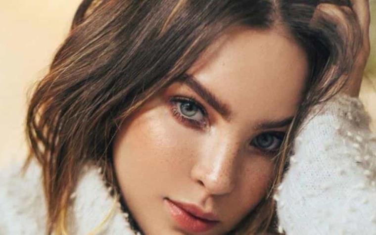 Belinda arrives at the press conference for Welcome to Eden