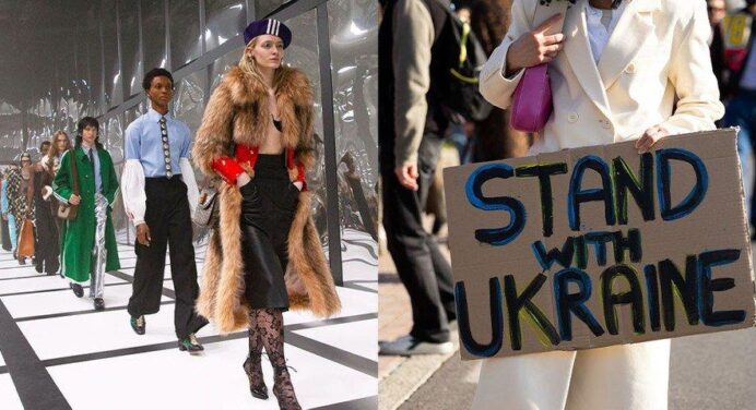 European fashion weeks show lukewarm messages and between the lines in the face of the invasion in Ukraine