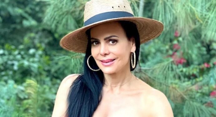 Maribel Guardia welcomes spring with a flirty dress
