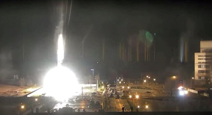 Fire reported after attack on Europe’s largest nuclear power plant