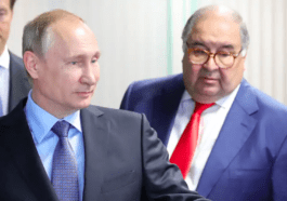 Vladimir Putin and Alisher Usmanov