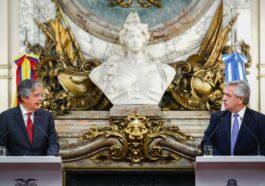 The presidents of Argentina Alberto Fernandez