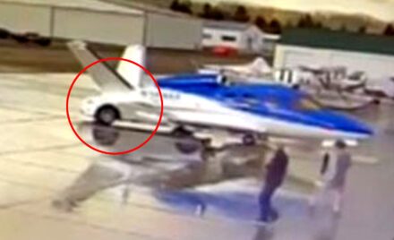 A Tesla collided with a 3.5 million jet