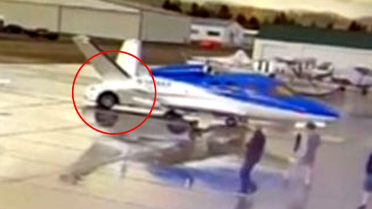 A Tesla collided with a 3.5 million jet