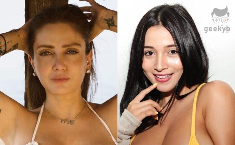 Celia Lora shows 'little buttons' and Pandora Kaaki is encouraged to drop the bra Celia Lora shows little buttons and Pandora Kaaki is encouraged to drop the bra