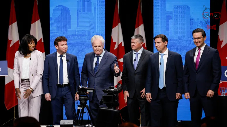 Conservative candidates spar over inflation abortion — and TV shows — in an unusual leadership debate