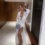 Esha Gupta stuns in a braless look, posing in front open dress Esha Gupta stuns in a braless look posing in front open dress 2