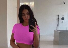 Kim Kardashian flaunts her curves with a sensual pink thong that her fans filled with praise and likes