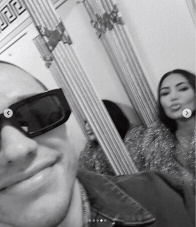 Kim Kardashian shares first photo with Pete Davidson on Instagram