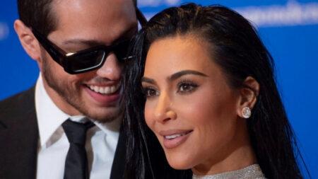 Kim Kardashian with Pete Davidson