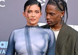 Kylie Jenner and Travis Scott upon arrival at the Billboard Music Awards