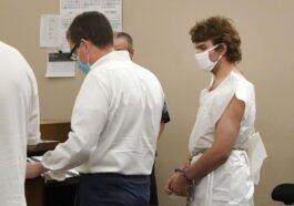 Payton Gendron right chatting with his attorney during his arraignment on Saturday.