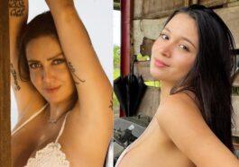 Spicy duel between Celia Lora and Pandora Kaaki wearing a sunken Band Aid