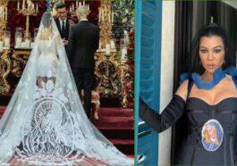 The couple married in Italy and true to their custom the link was full of controversy over the influencers wedding dress
